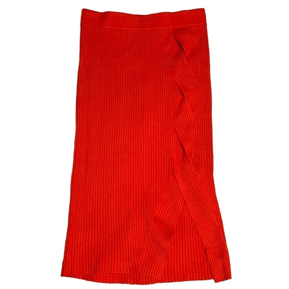 NWT Anthropologie Red Sweater Knit Skirt